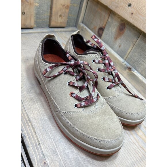 US7 CHACO NWOB Velleda Incense Beige Suede Comfort Sneaker J103156 Womens - Picture 3 of 10